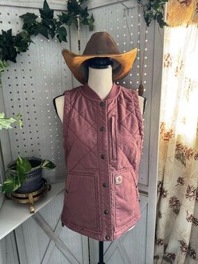 Carhartt Quilted Vest in Mauve NWOT